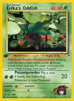Erika's Oddish #47/132 · Pokémon