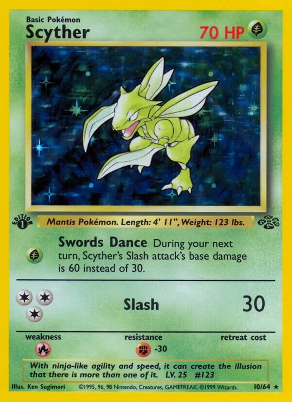 Scyther 「JU 10/64」「EN」