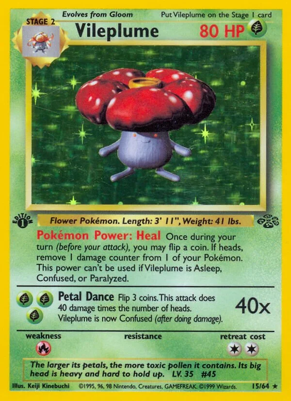 Vileplume 「JU 15/64」「EN」