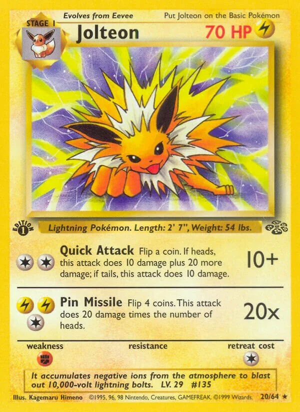 Jolteon 「JU 20/64」「EN」