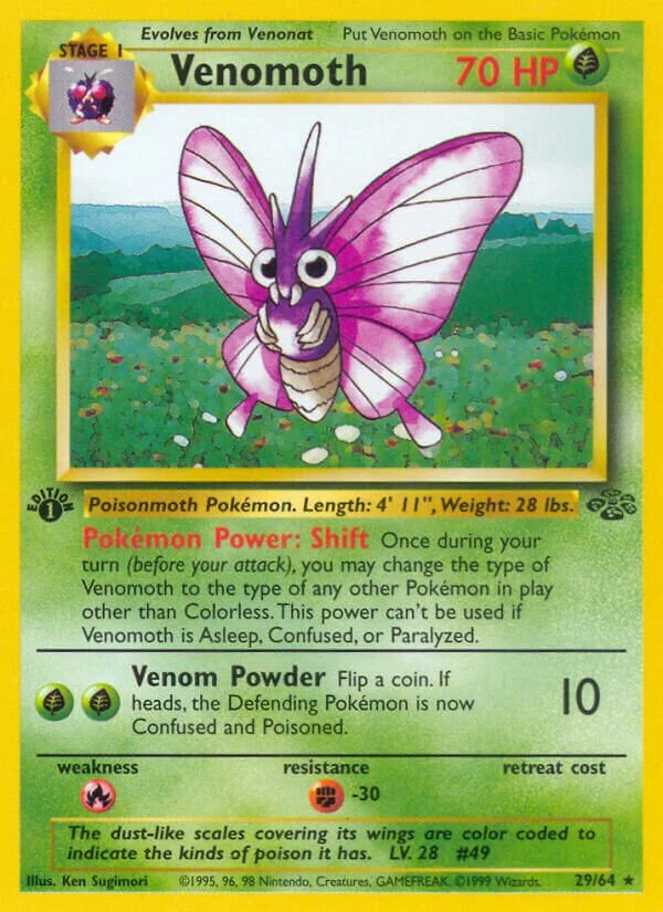 Venomoth 「JU 29/64」「EN」