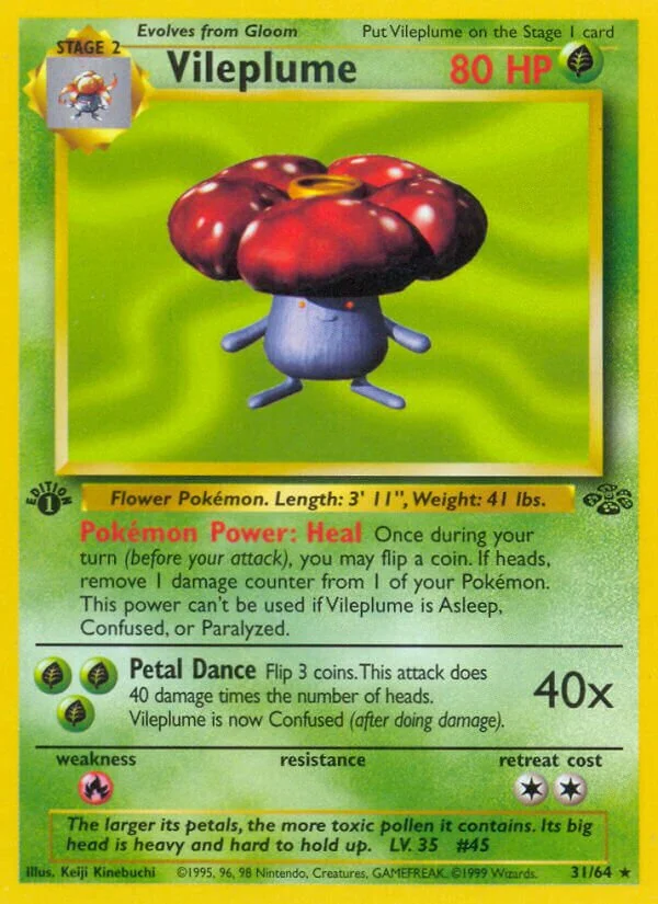 Vileplume 「JU 31/64」「EN」
