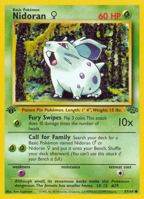 Nidoran ♀ 「JU 57/64」「EN」