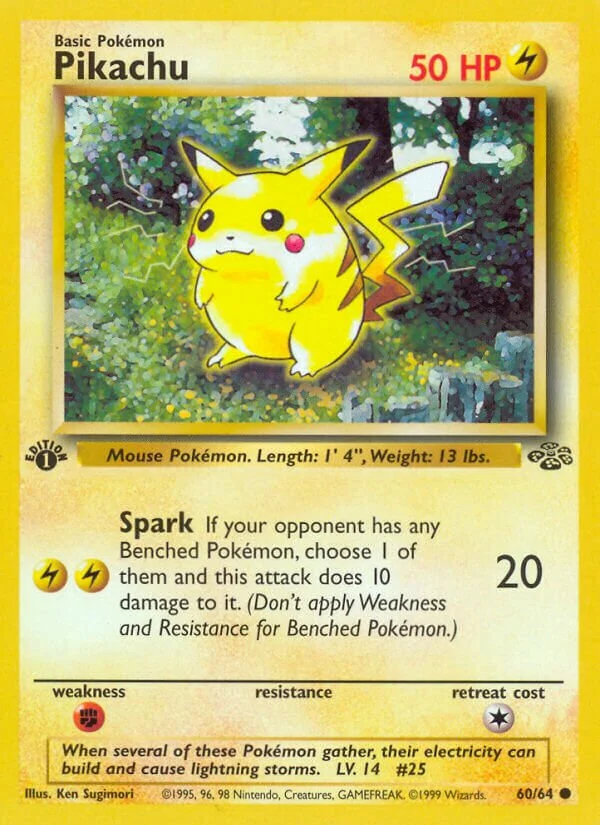 Pikachu 「JU 60/64」「EN」