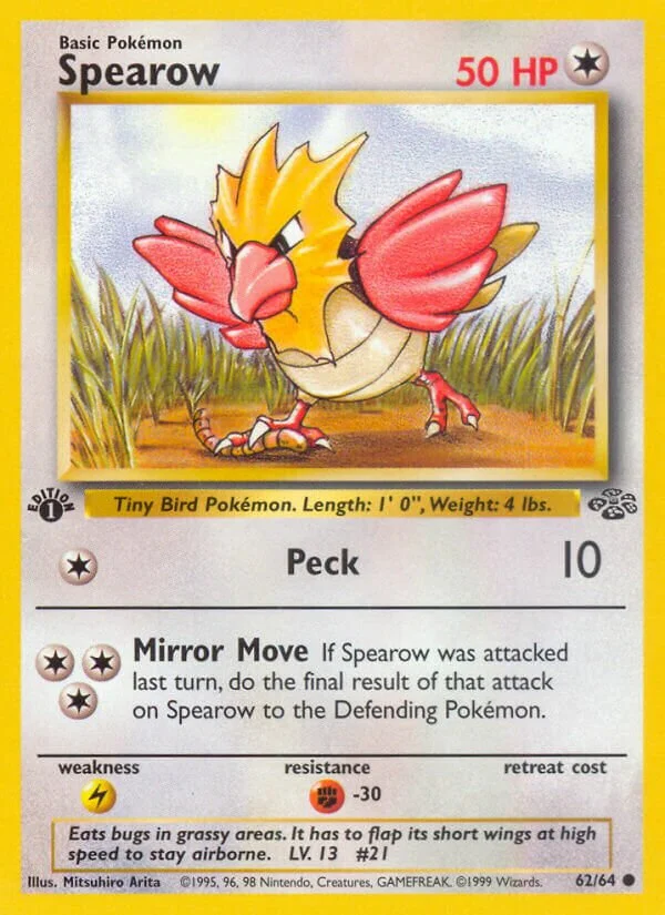Spearow 「JU 62/64」「EN」