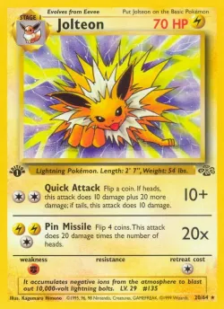 Jolteon 「JU 20/64」「EN」