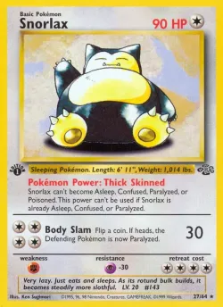 Snorlax 「JU 27/64」「EN」