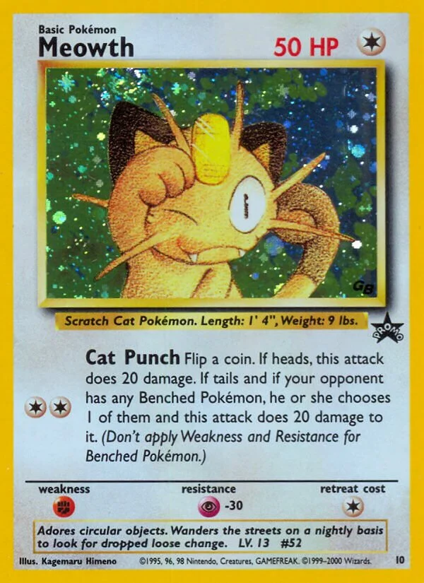 Meowth 「WP 10」「EN」