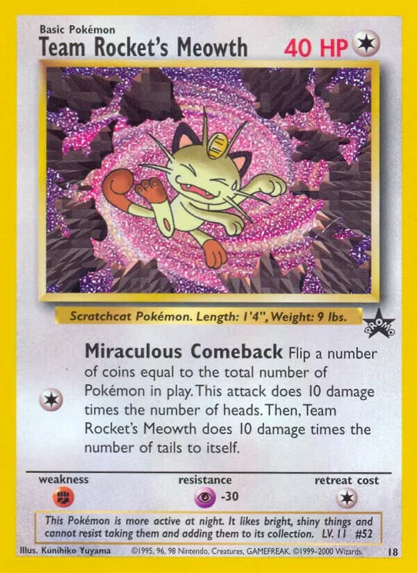 Team Rocket's Meowth 「WP 18」「EN」