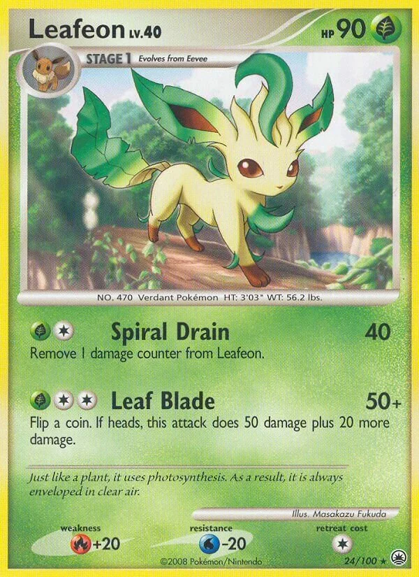 Leafeon 「BURGER_KING_COLLECTION_2009 24/100」「EN」