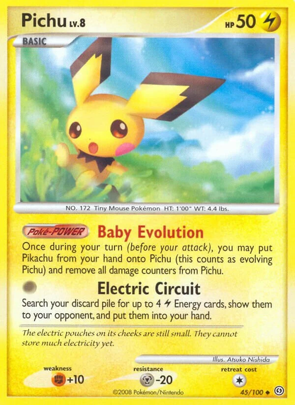 Pichu 「BURGER_KING_COLLECTION_2009 45/100」「EN」
