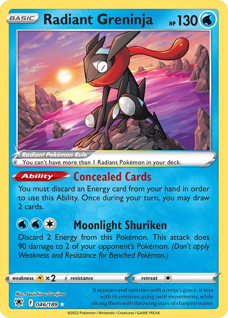 Radiant Greninja 「GYM_SERIES_ONE 046/189」「EN」