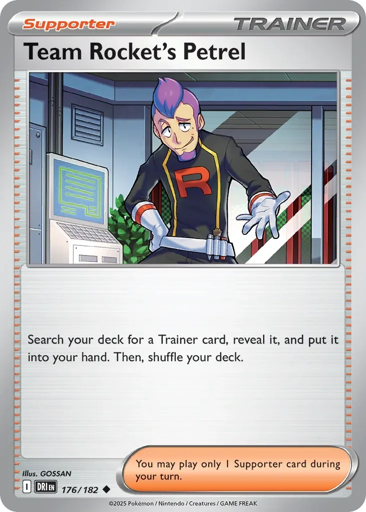 Team Rocket's Petrel 「GYM_SERIES_THREE 176/182」「EN」
