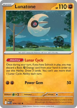 Lunatone 「GYM_SERIES_THREE 074/132」「EN」