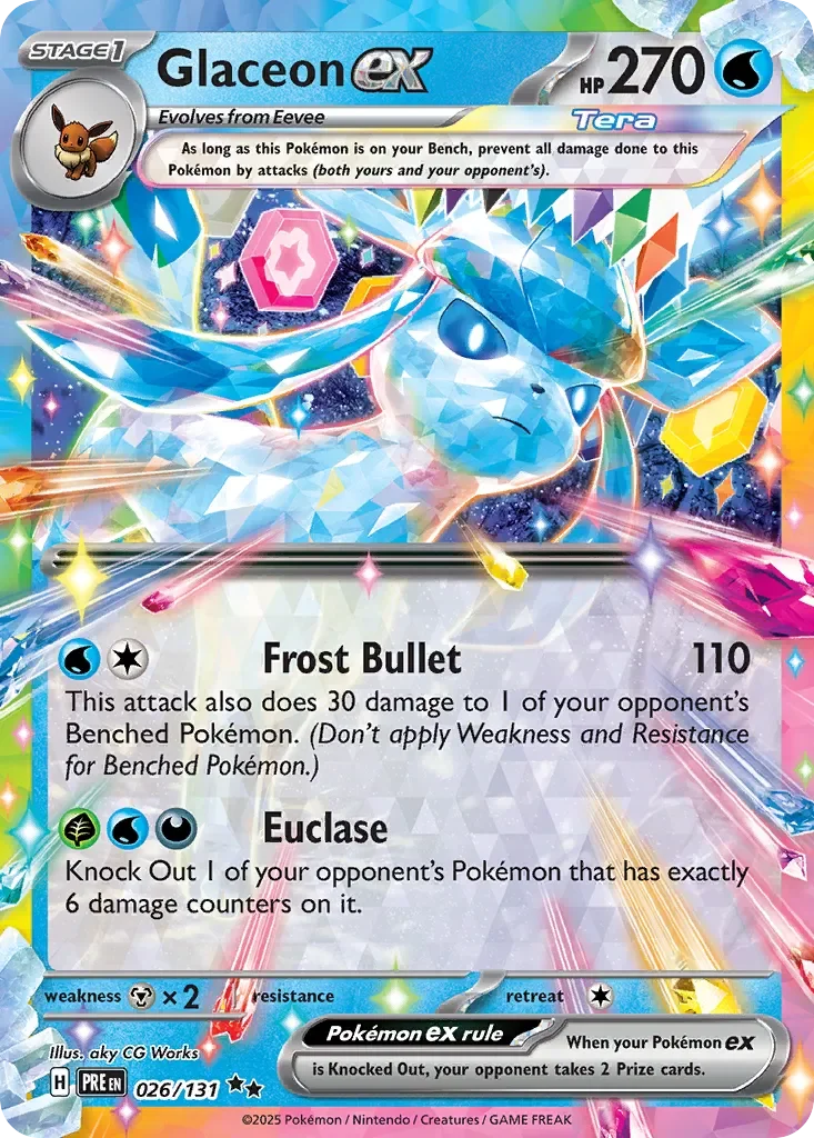 Glaceon ex 「HOLIDAY_CALENDAR_2025 026/131」「EN」