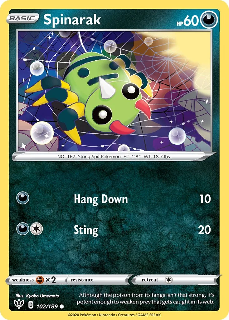 Spinarak 「TRICK_OR_TRADE_2022 102/189」「EN」