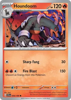 Houndoom 「TRICK_OR_TRADE_2023 034/198」「EN」