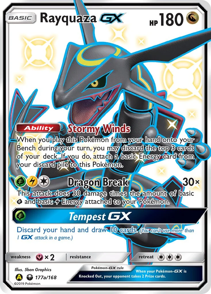 Rayquaza-GX 「YELLOW_A_ALTERNATE 177a/168」「EN」