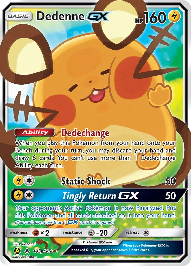 Dedenne-GX 「YELLOW_A_ALTERNATE 195a/214」「EN」