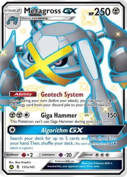 Metagross-GX 「YELLOW_A_ALTERNATE 157a/145」「EN」