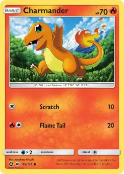 Charmander 「YELLOW_A_ALTERNATE 18a/147」「EN」