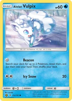 Alolan Vulpix 「YELLOW_A_ALTERNATE 21a/145」「EN」