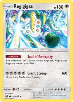 Regigigas 「YELLOW_A_ALTERNATE 84a/111」「EN」