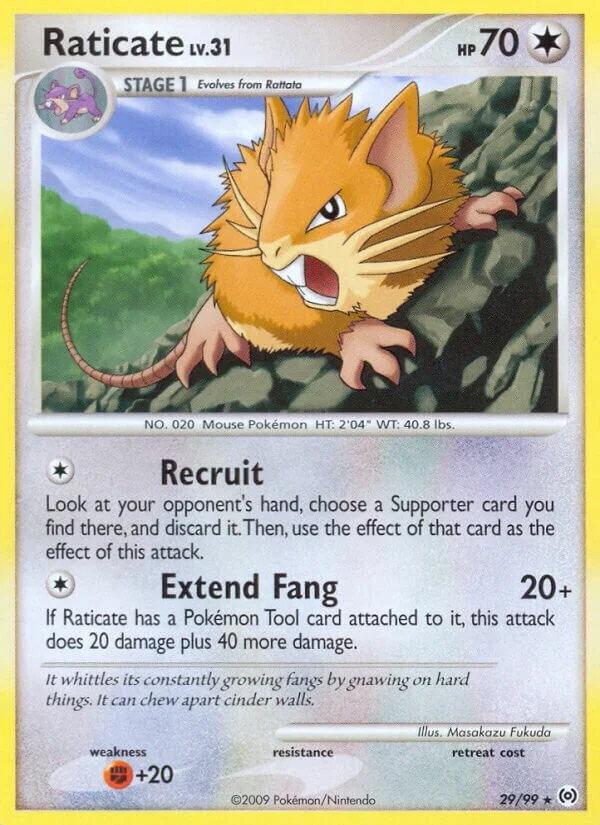 Raticate 「AR 29/99」「EN」