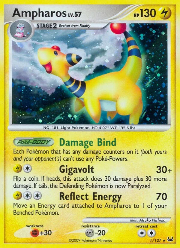 Ampharos 「PL 1/127」「EN」