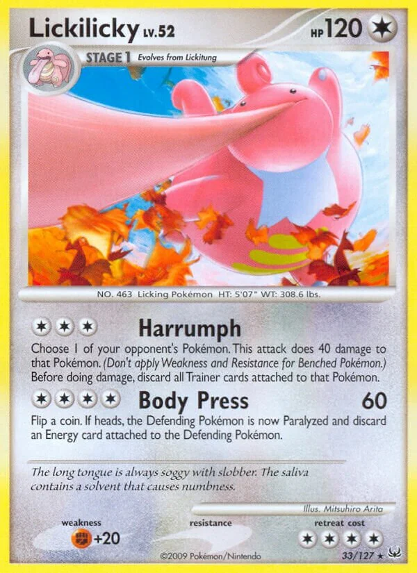 Lickilicky 「PL 33/127」「EN」