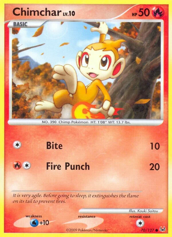 Chimchar 「PL 70/127」「EN」