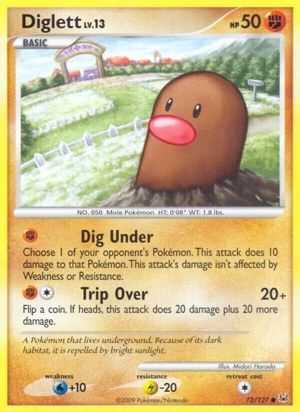 Diglett 「PL 72/127」「EN」