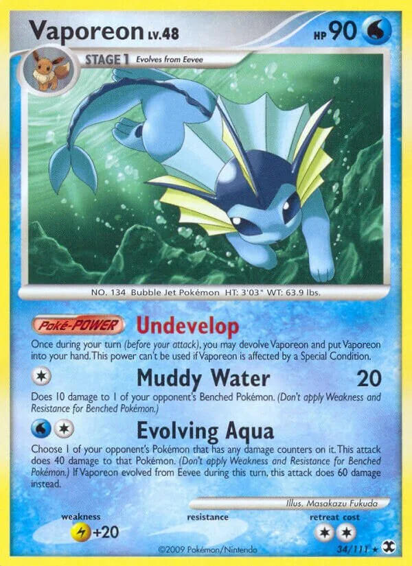 Vaporeon 「RR 34/111」「EN」