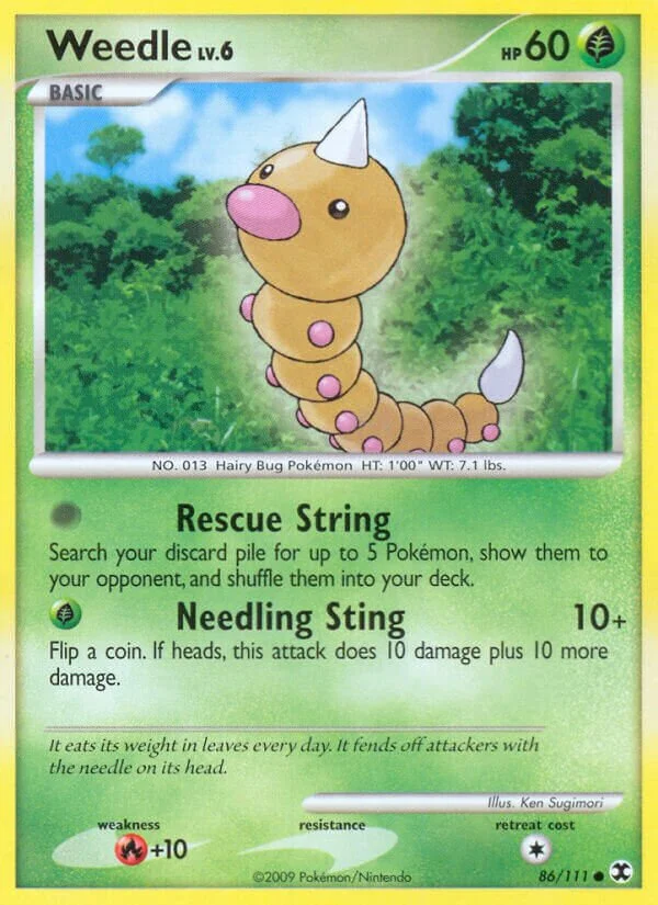 Weedle 「RR 86/111」「EN」