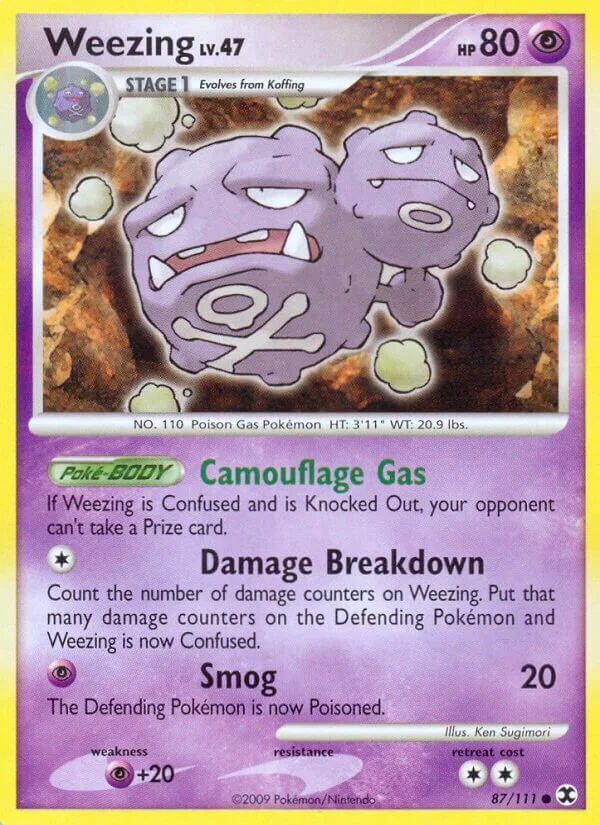 Weezing 「RR 87/111」「EN」