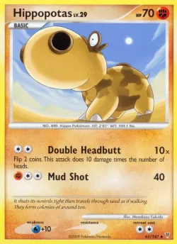 Hippopotas #61/147 · Pokémon