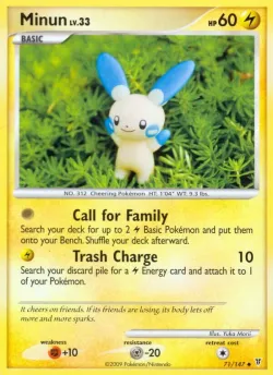 Minun #71/147 · Pokémon
