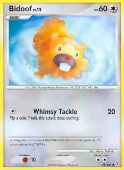 Bidoof #91/147 · Pokémon