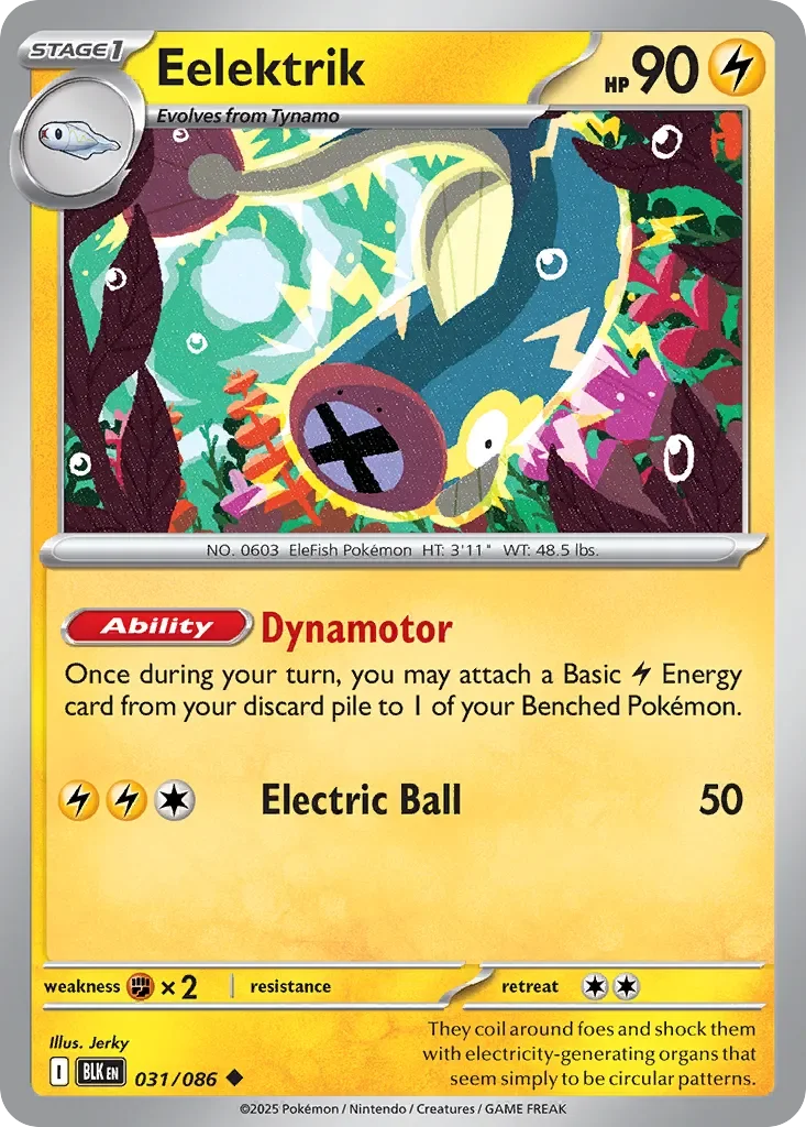 Eelektrik 「PLAY_POKEMON_PRIZE_PACK_SERIES_EIGHT 031/086」「EN」