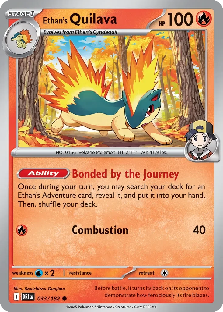 Ethan's Quilava 「PLAY_POKEMON_PRIZE_PACK_SERIES_EIGHT 033/182」「EN」