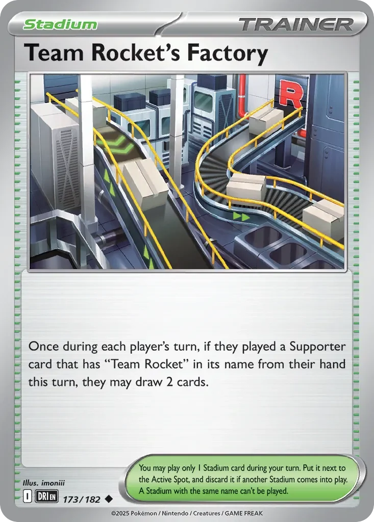 Team Rocket's Factory 「PLAY_POKEMON_PRIZE_PACK_SERIES_EIGHT 173/182」「EN」