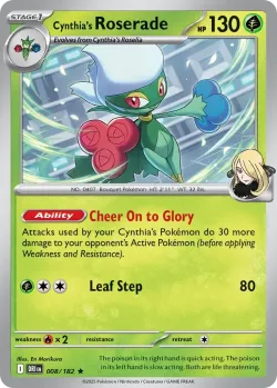 Cynthia's Roserade 「PLAY_POKEMON_PRIZE_PACK_SERIES_EIGHT 008/182」「EN」
