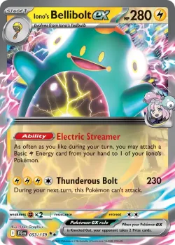 Iono's Bellibolt ex 「PLAY_POKEMON_PRIZE_PACK_SERIES_EIGHT 053/159」「EN」