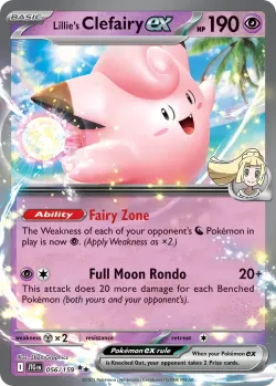 Lillie's Clefairy ex 「PLAY_POKEMON_PRIZE_PACK_SERIES_EIGHT 056/159」「EN」