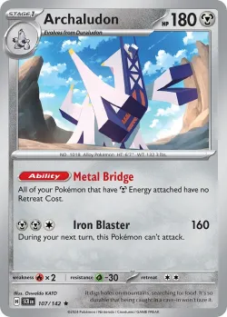 Archaludon 「PLAY_POKEMON_PRIZE_PACK_SERIES_EIGHT 107/142」「EN」