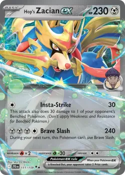 Hop's Zacian ex 「PLAY_POKEMON_PRIZE_PACK_SERIES_EIGHT 111/159」「EN」
