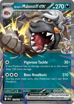 Arven's Mabosstiff ex 「PLAY_POKEMON_PRIZE_PACK_SERIES_EIGHT 139/182」「EN」