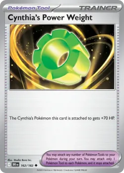 Cynthia's Power Weight 「PLAY_POKEMON_PRIZE_PACK_SERIES_EIGHT 162/182」「EN」