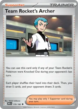 Team Rocket's Archer 「PLAY_POKEMON_PRIZE_PACK_SERIES_EIGHT 170/182」「EN」