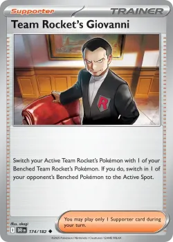 Team Rocket's Giovanni 「PLAY_POKEMON_PRIZE_PACK_SERIES_EIGHT 174/182」「EN」